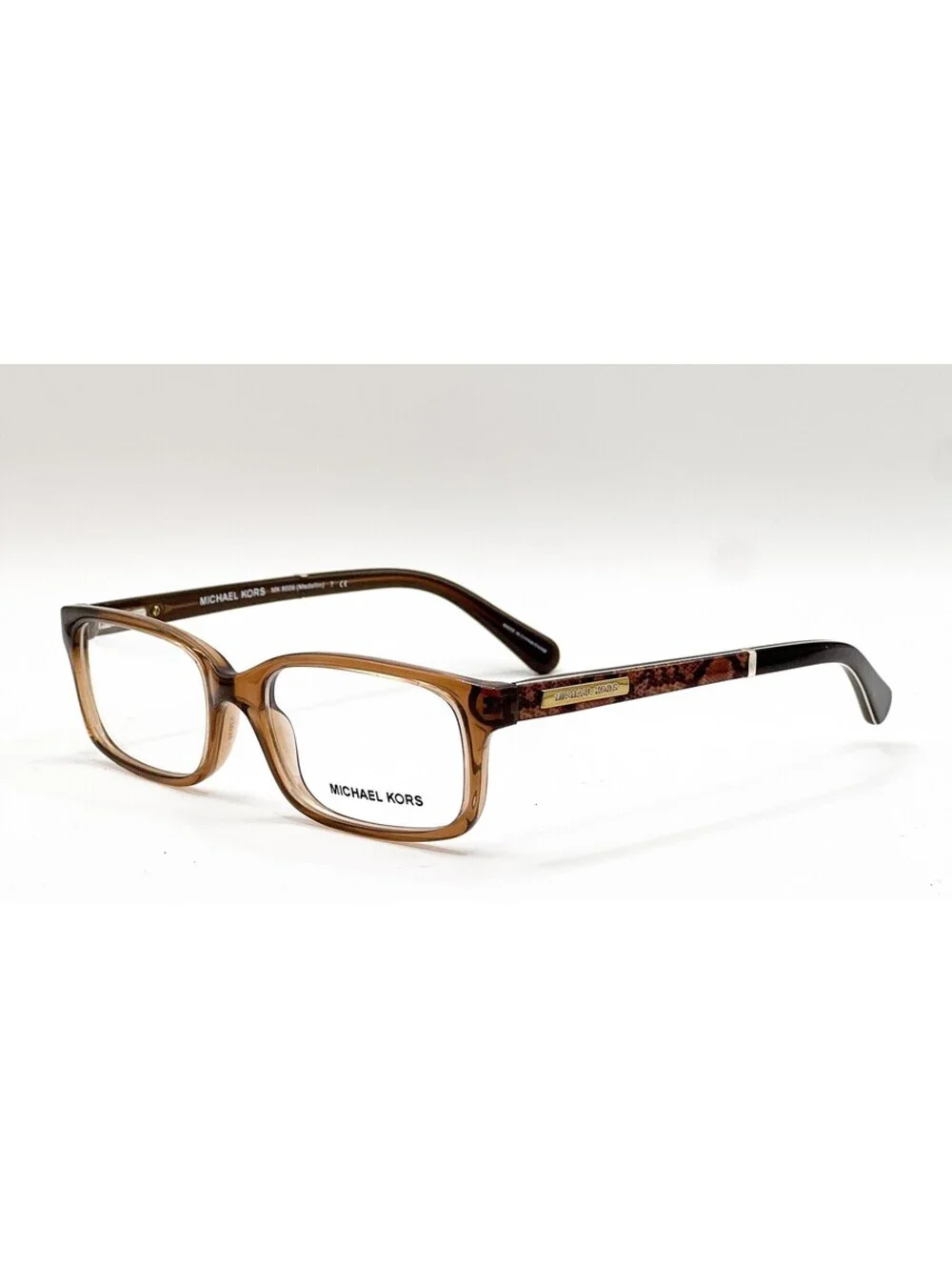 Michael Kors MK 8006 3011 Brown Rectangle Authentic Eyeglass Frames 52-16
